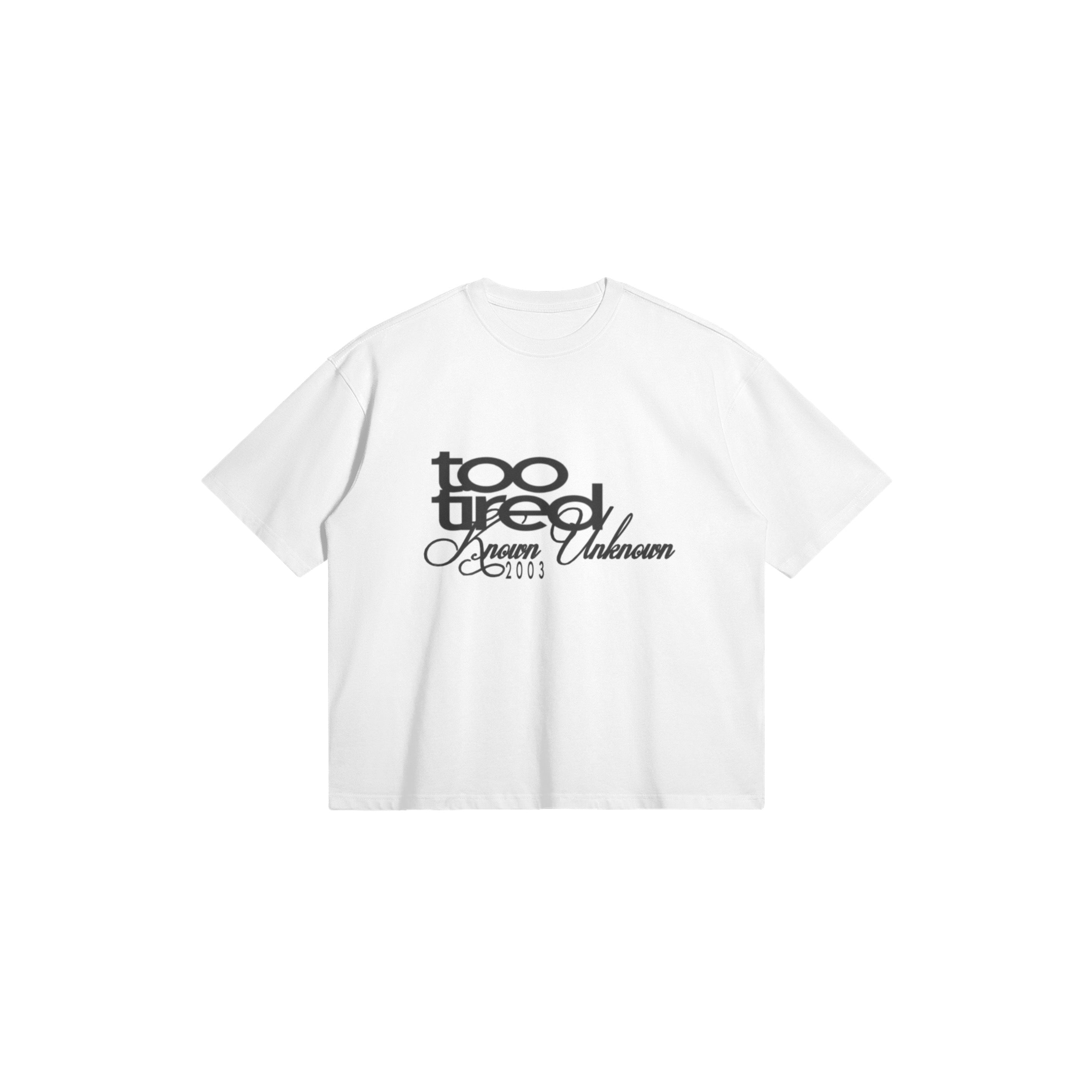 known unknown - (white) oversized t-shirt